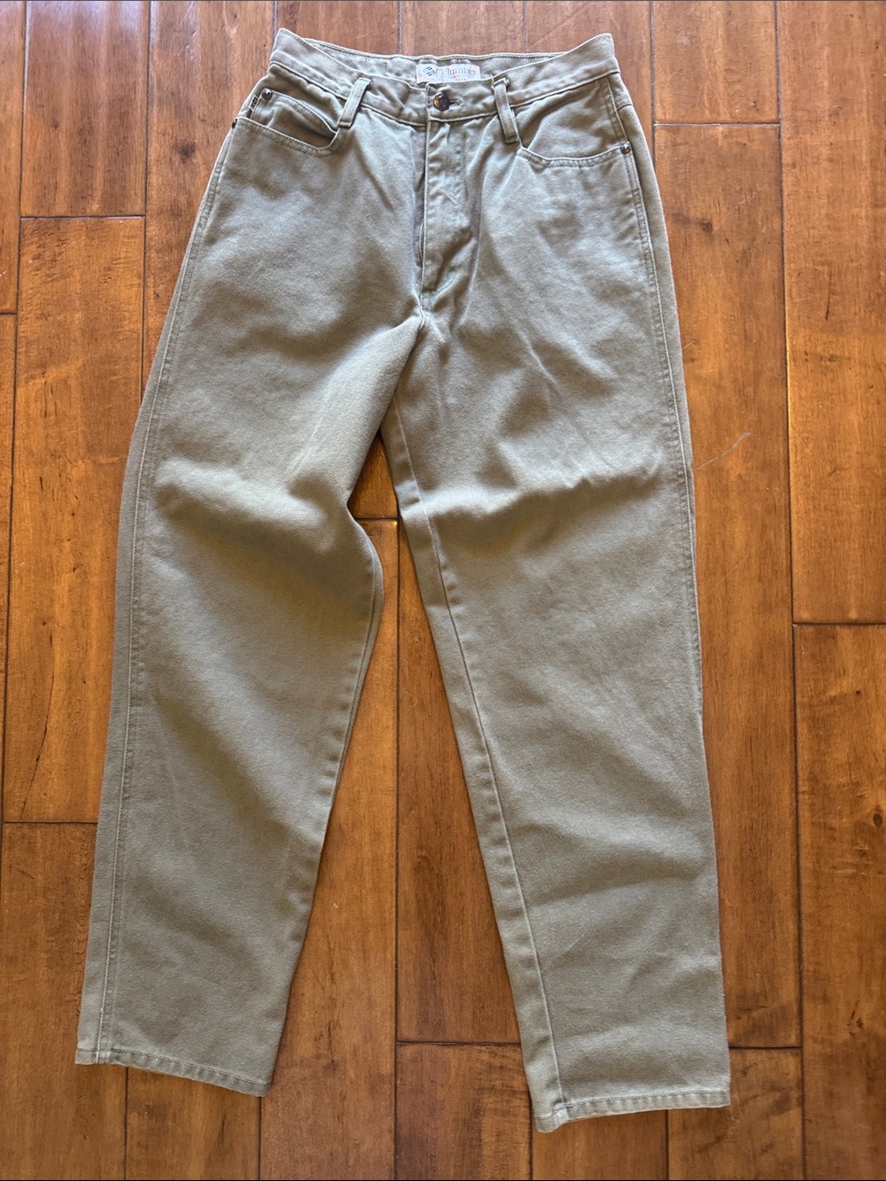 Columbia woman’s Straight-Leg Jeans in Olive Green size 10R